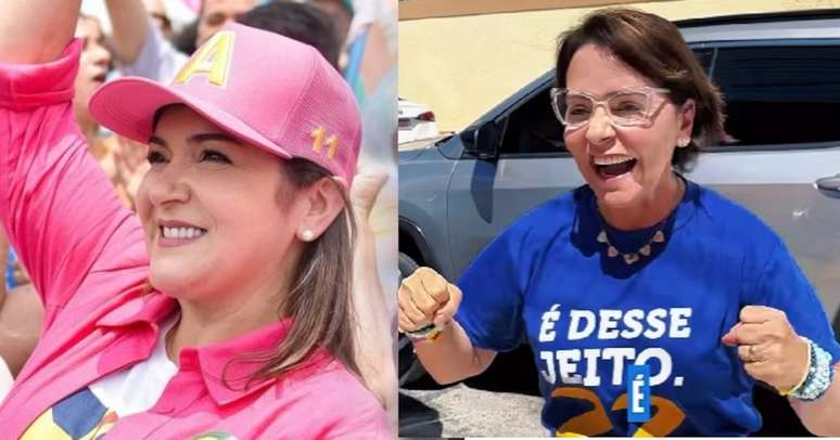 A prefeita de Campo Grande, Adriane Lopes (PP), reeleita em segundo turno e primeira prefeita de Aracaju (SE), Emília Correa (PL).