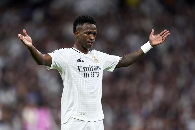 Vinícius Júnior em ação pelo Real Madrid