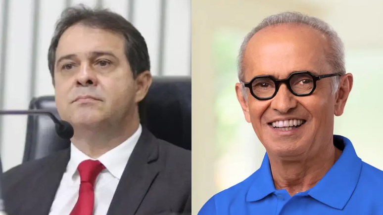 Evandro Leitão (à esquerda) e Cícero Lucena (à direita)