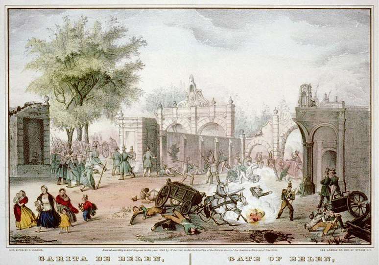 A Batalha de Chapultepec, em setembro de 1847