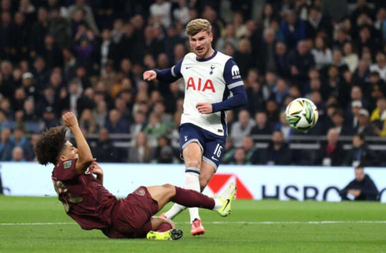 Tottenham fez um bom jogo em Londres diante do City – Justin Setterfield/Getty Images