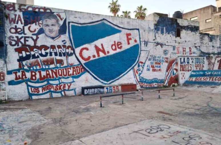 La Blanqueada pintada com as cores do Nacional –