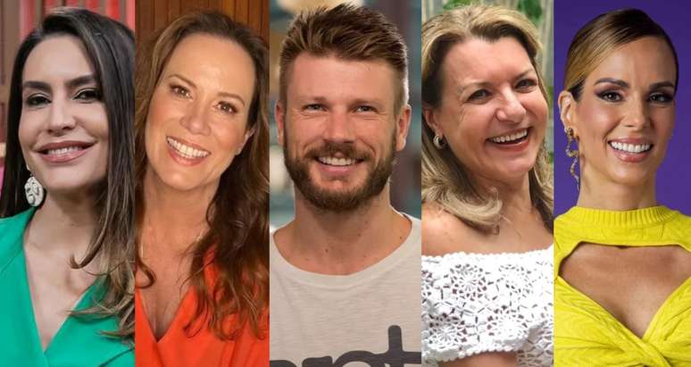 Ticiana Villas Boas, Regina Volpato, Rodrigo Hilbert, Olga Bongiovanni e Ana Furtado: não faltam apresentadores ligados à gastronomia para assumir o programa da Band