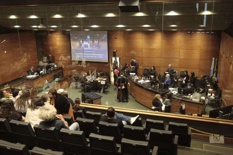 Julgamento de Lessa e do Queiroz, acusados de executarem Marielle Franco e Anderson Gomes, no TJRJ, nesta quarta-feira (30).