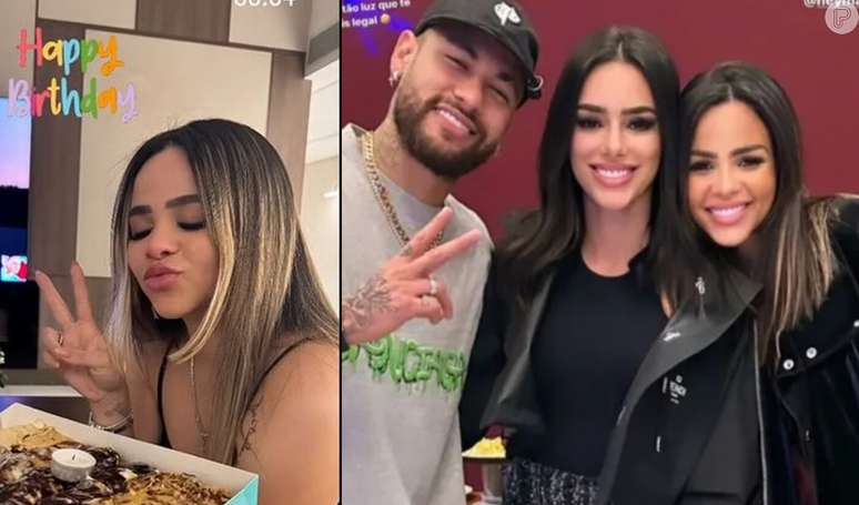 Bruna Biancardi surpreende homepage do ex-ficante de Neymar em aniversário; Gabily e jogador viveram affair secreto em 2019.