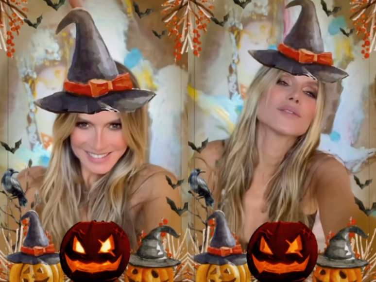 Heidi Klum em vídeo publicado no Instagram em 1º de outubro, em contagem regressiva para o Halloween.