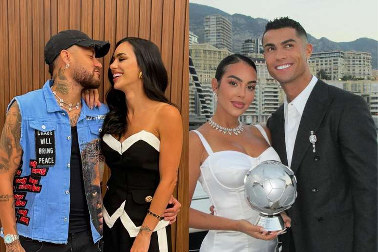 Neymar, Bruna Biancardi, Georgina Rodríguez e Cristiano Ronaldo