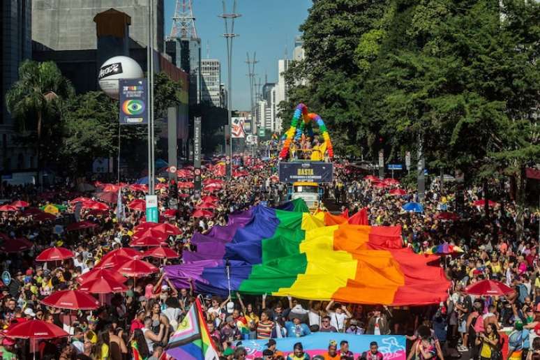 Parada do Orgulho LGBT+ em São Paulo