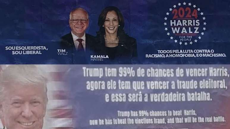 A disputa política entre Donald Trump e Kamala Harris, personagens centrais da política americana, extrapolou as fronteiras dos EUA