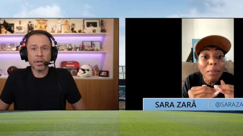 Sara Zarâ aceitou o convite para participar da live e expor a problemática que identificou nas falas de Leifert, apontando o contexto de racismo que, para ela, se aplica ao caso