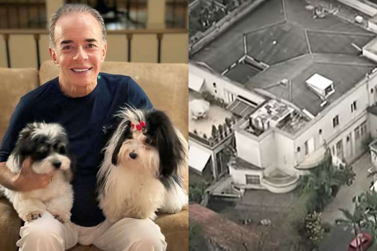 Chiquinho Scarpa com seus cachorros | Mansão de Chiquinho Scarpa