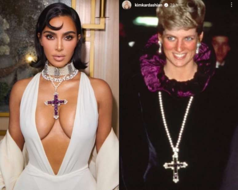 Kim Kardashian e princesa Diana - Foto: Reprodução/Instagram