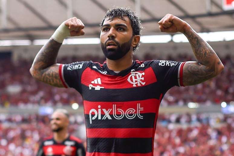 Gabigol brilla en la victoria del Flamengo sobre el Atlético -