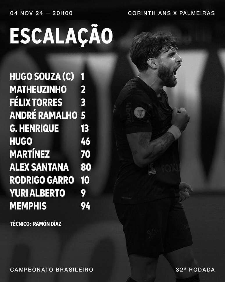 Escala&ccedil;&atilde;o do Corinthians &ndash;