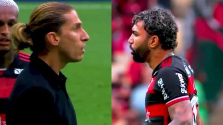 'Me respeita' e mais: o que foi falado na discussão entre Filipe Luís e Gabigol; veja