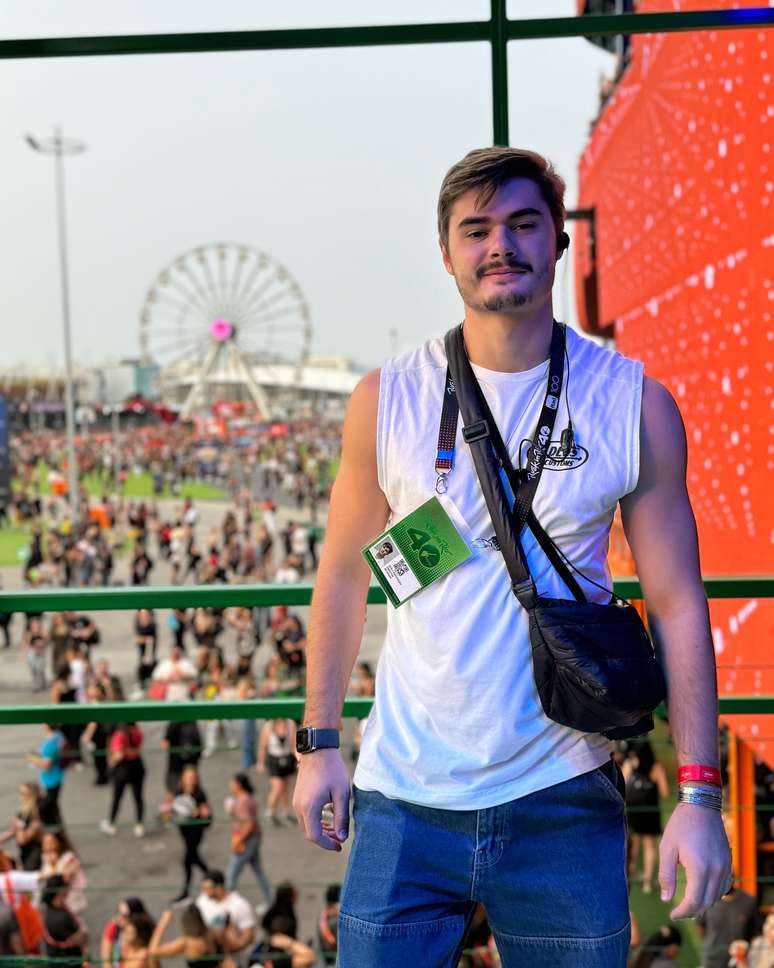 João Assunção trabalhando no Rock in Rio