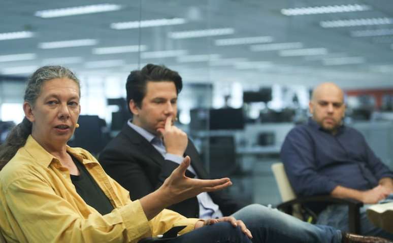 9º Seminário caminhos contra a corrupção. Painel 6: Os grandes desafios para construir eficiência aliada a integridade no universo do esporte. Na foto da e/d Ana Moser Ex-ministra do Esporte, Tiago Gomes Sócio e head da área de Esportes da Souto Correa Advogados e Raphael Vianna CFO e diretor estatutário do Vasco SAF.