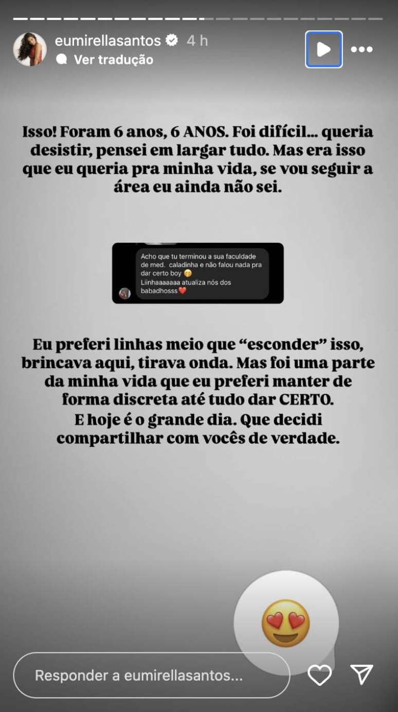 Post de Mirella Santos