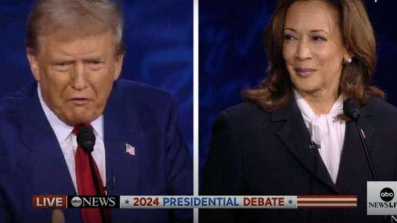 Kamala Harris (Democrata e Donald Trump (Republicano) disputam o cargo de presidente dos EUA