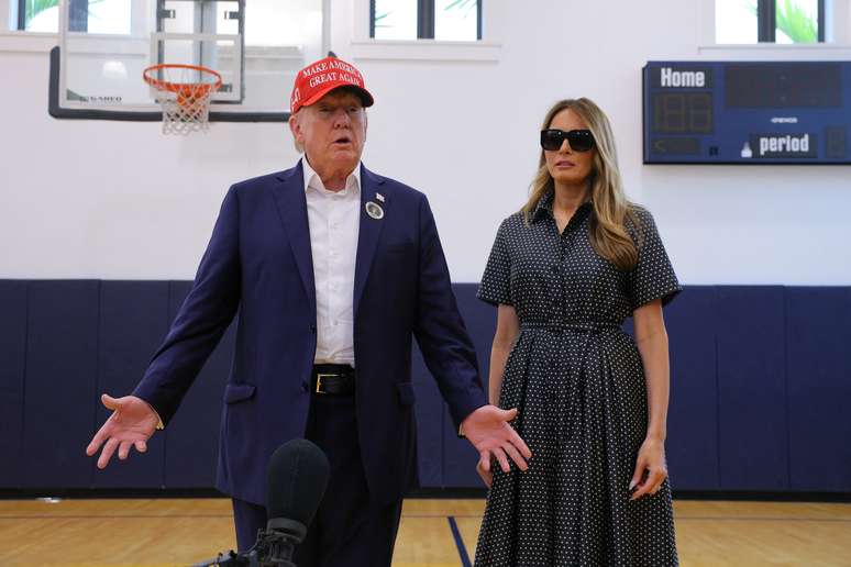 Trump vota nos Estados Unidos 