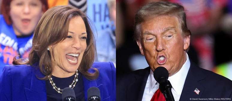 Kamala Harris e Donald Trump