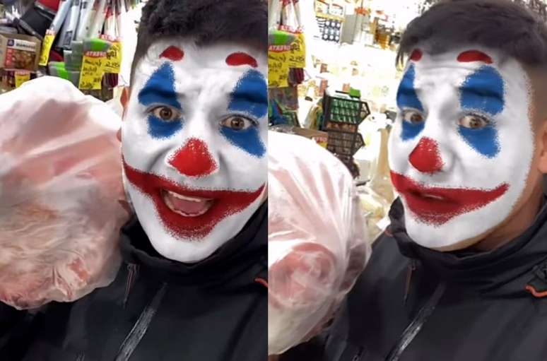 Torcedor gravou o momento em que comprou cabeça de porco antes da partida entre Corinthians e Palmeiras