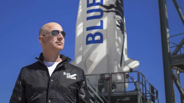 LEGENDA Jeff Bezos FOTO Blue Origin/Divulgacao