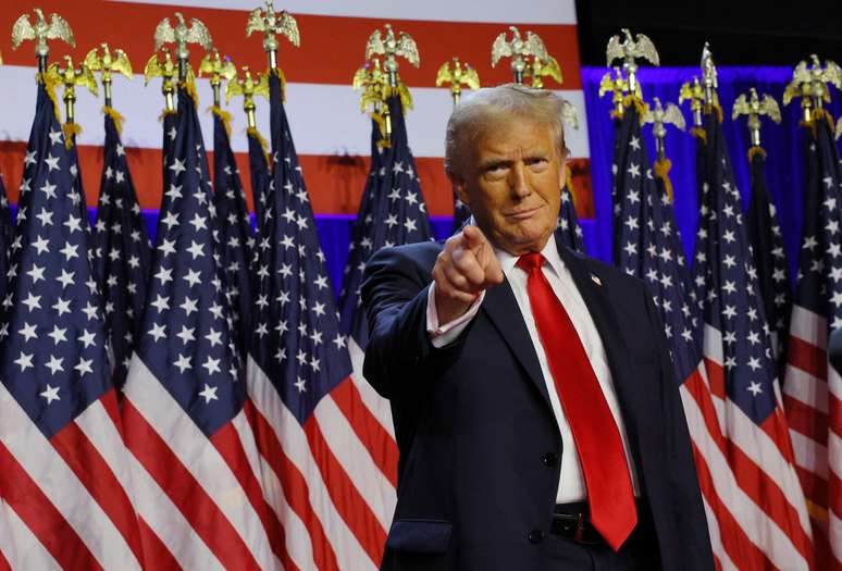 Trump discursa como presidente eleito após vencer eleição na Pensilvânia