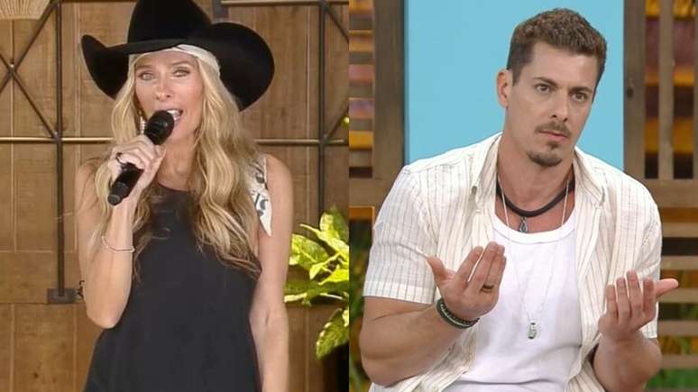 Adriane Galisteu e Sacha em 'A Fazenda 16'