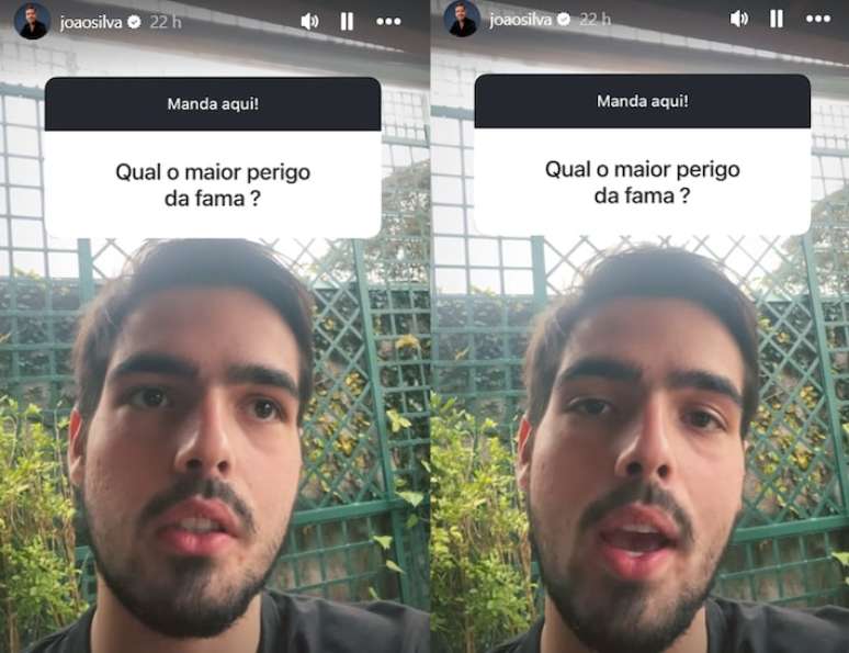 João Silva (20) compartilha conselho que recebeu do pai, Fausto Silva (74), em postagem no Instagram