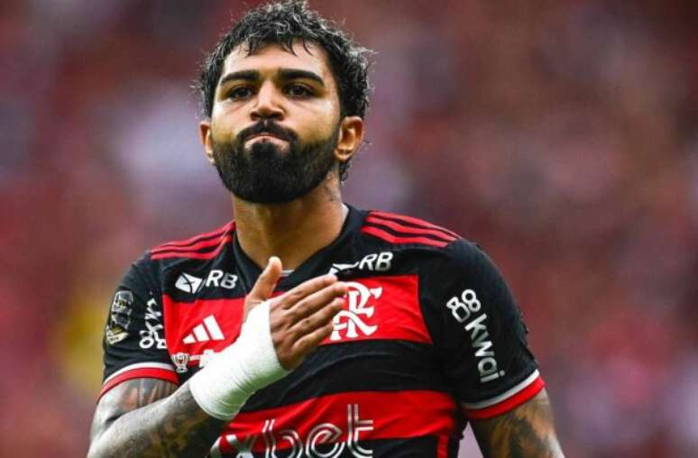 Postagem de Gabigol, do Flamengo –