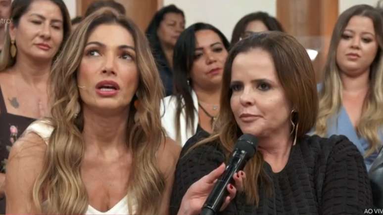 Patrícia Poeta e Luciana no Encontro