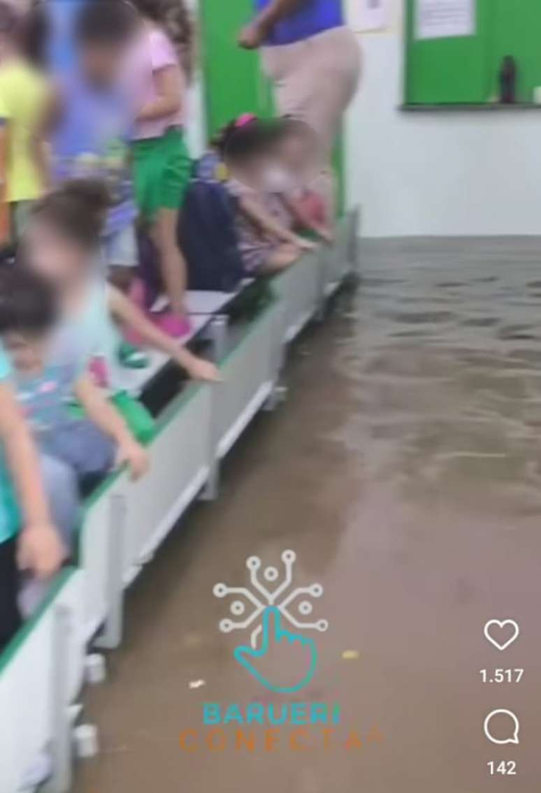 Embora ninguém tenha se machucado, o medo tomou conta do ambiente.