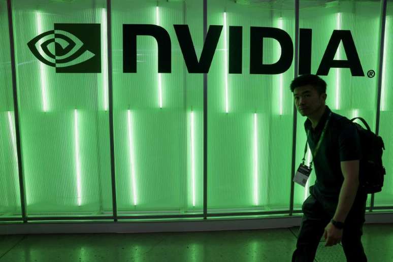 Logo da Nvidia em Taipé, Taiwan
5/6/2024 REUTERS/Ann Wang/Arquivo