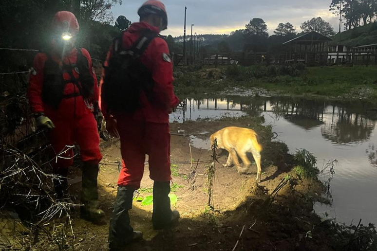 Bombeiros localizam corpo de menina de dois anos arrastada por correnteza no PR