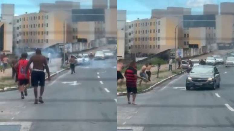 Torcedores do Atlético-MG e Flamengo brigam em avenida de Belo Horizonte