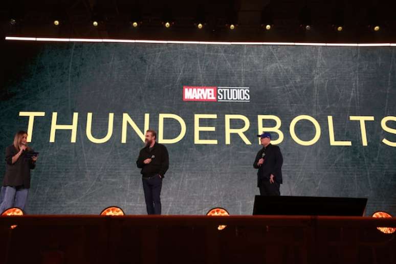 Harbour dividiu o palco da D23 com Kevin Feige