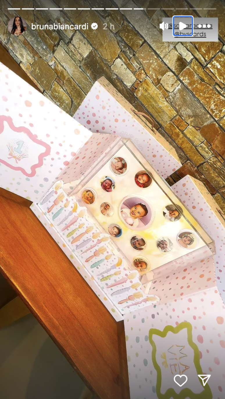 Bruna Biancardi mostra lembrancinha do anivers&aacute;rio de Mavie