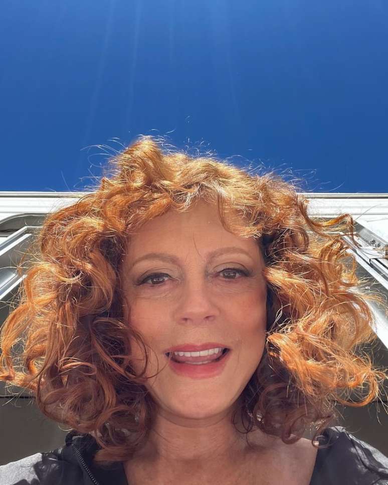 A atriz e ativista americana Susan Sarandon, 78 anos, mais conhecida por filmes como 'Thelma & Louise', 'Lado a Lado' e 'The Rocky Horror Picture Show'.
