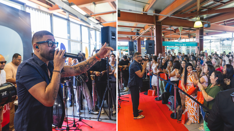 Diogo Nogueira surpreende o p&uacute;blico com show em esta&ccedil;&atilde;o de metr&ocirc; em SP