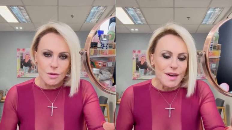 Ana Maria Braga em stories publicados em suas redes