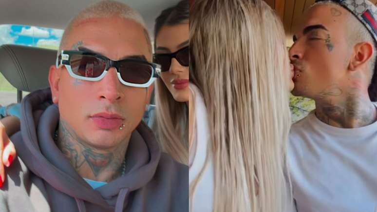 MC Guim&ecirc; com a namorada, Fernanda