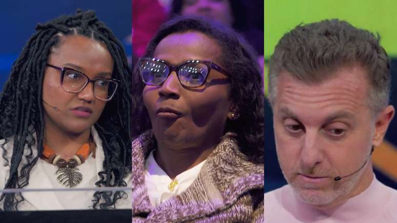 Mylena, Angela Maria e Luciano Huck no Quem Quer Ser Um Milion&aacute;rio, quadro do Doming&atilde;o com Huck