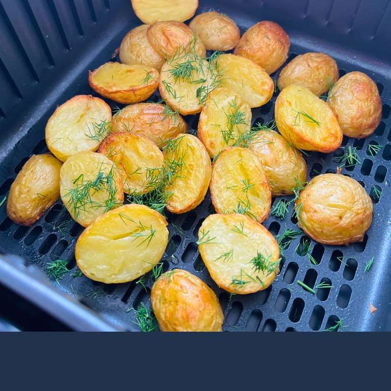 Potatoes in the airfryer: very golden, more practical, you see