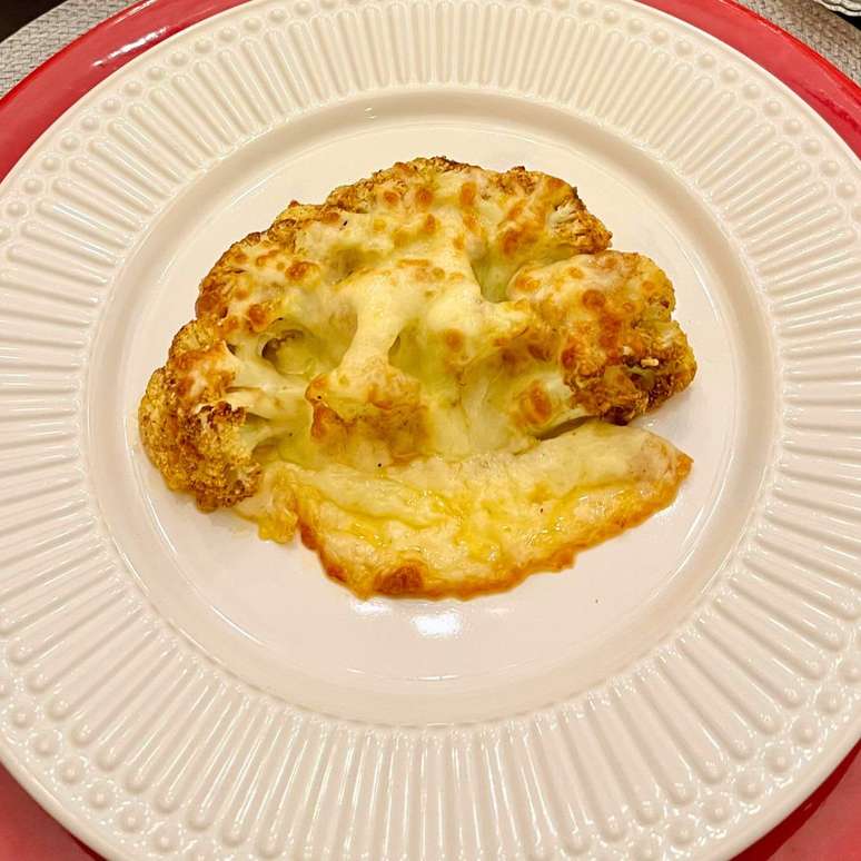 COUVE-FLOR GRATINADA NO FORNO OU NA AIRFRYER