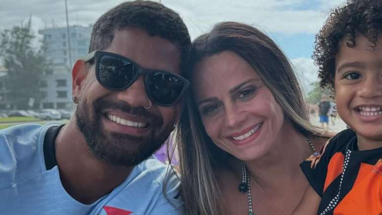 Viviane Araújo e Guilherme Militão são pais de Joaquim