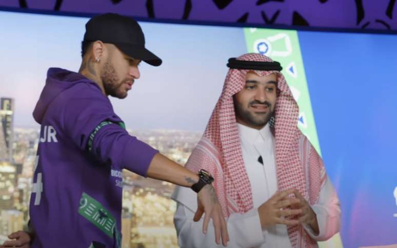 Neymar atuou como garoto-propaganda em campanha da Arábia Saudita para sediar Copa do Mundo de 2034.