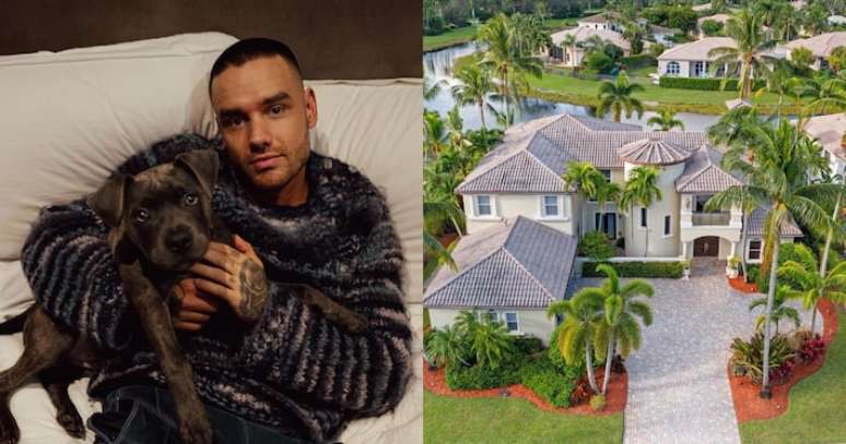 Mansão em que Liam Payne morava na Flórida é anunciada para aluguel.