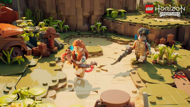 Lego Horizon Adventures traz aventura com belos visuais recheados de detalhes.