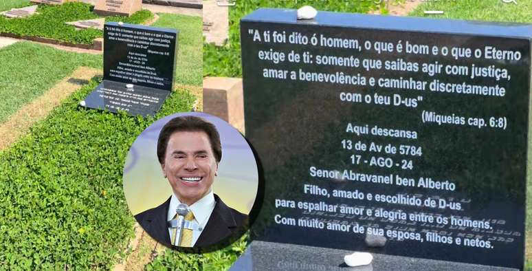 A sepultura de Silvio Santos: sem flores nem ornamentos, como determina a tradição entre judeus